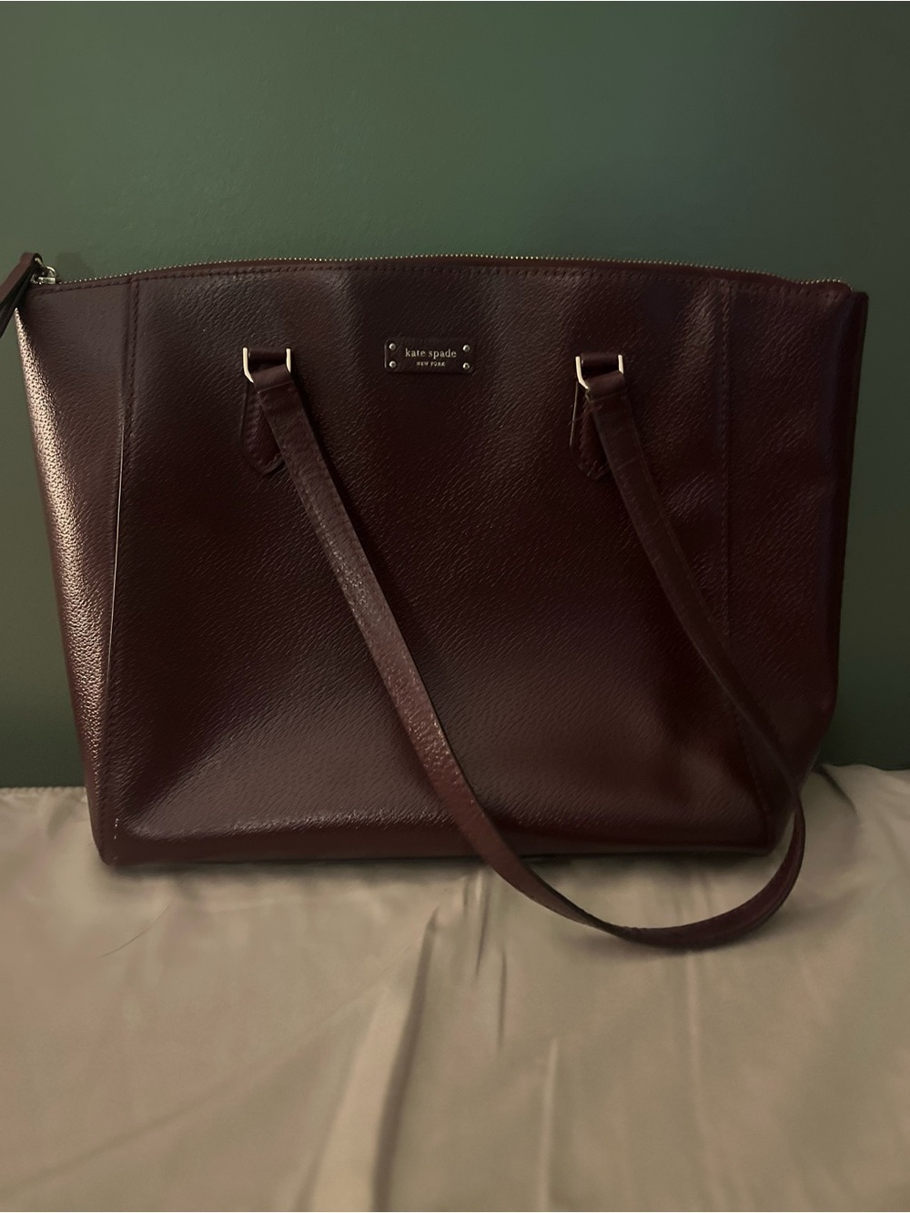 kate spade Burgundy Leather Tote